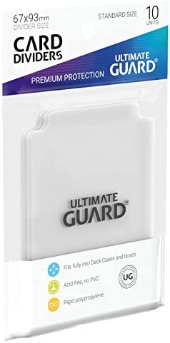 Ultimate Guard Card Dividers Lot - Transparent - 10 Packs (100 Dividers)