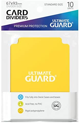 Ultimate Guard Card Dividers - Yellow (10 Dividers)