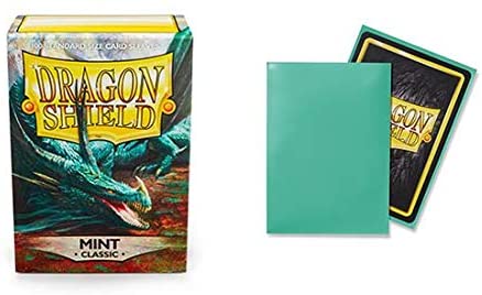 Dragon Shield 100ct Standard Card Sleeves Display Case (10 Packs) - Classic Mint
