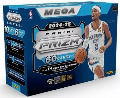 2024-25 Panini Prizm Basketball Mega Box (60 Cards/Box) Red Ice 2024-25 Panini Prism Basketball Mega Box (Pack of 60)