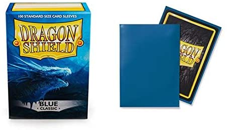 Dragon Shield 100ct Standard Card Sleeves Display Case (10 Packs) - Classic Blue