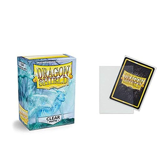 Dragon Shield Matte Clear Standard Size 100 ct Card Sleeves Individual Pack