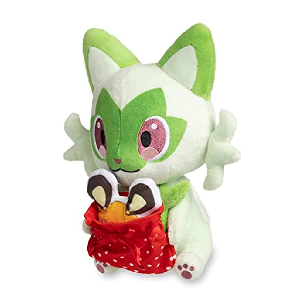 Pokemon Center: Sprigatito Pokemon Holiday Workshop Poké Plush, 8 ¼ Inch