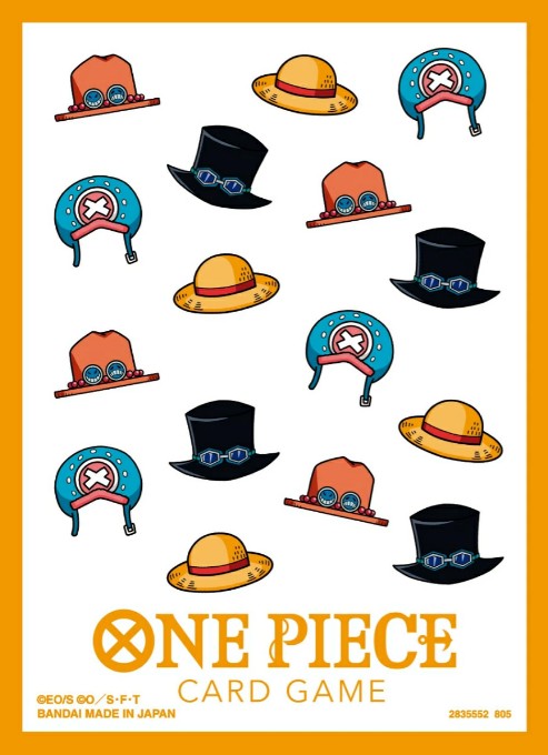 Bandai One Piece Card Game Sleeves Vol.13 Hat Patterns