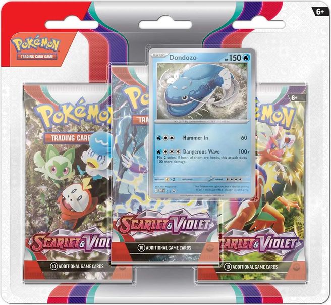 Pokemon TCG: 3 Pack Blister - Scarlet & Violet (Random Promo)