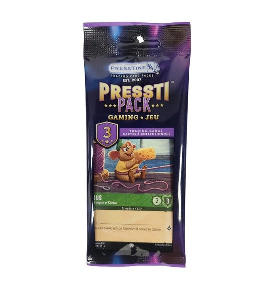 Presstine Pressti Pack Disney Lorcana TCG Mystery Pack - 3 Cards