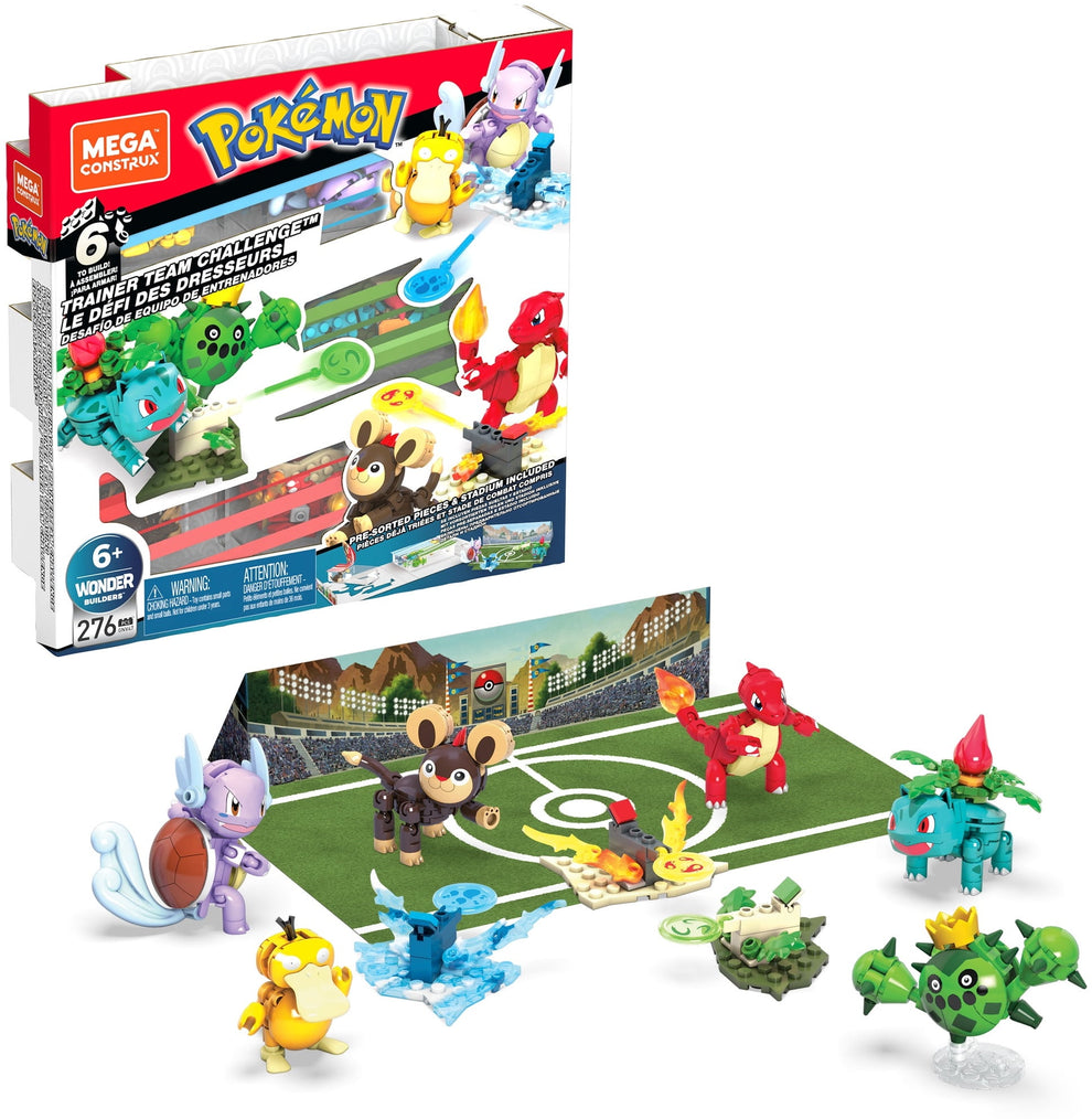 Mega Construx Pokemon Trainer Team Challenge Figure Building Set ...
