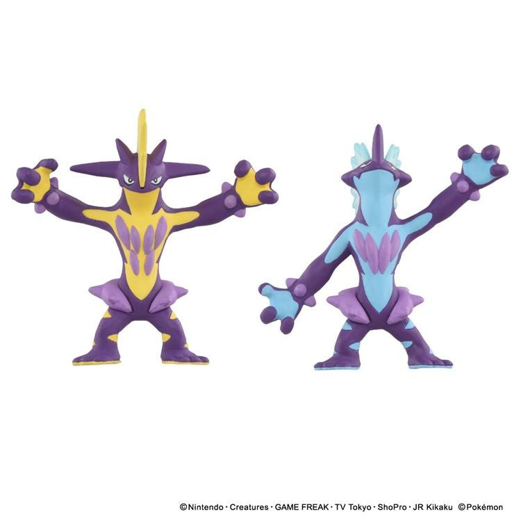 Takara Tomy Pokémon MonColle Toxtricity Figure Set – Amped Form & Low Key Form – Official Pokémon Collectible Figures