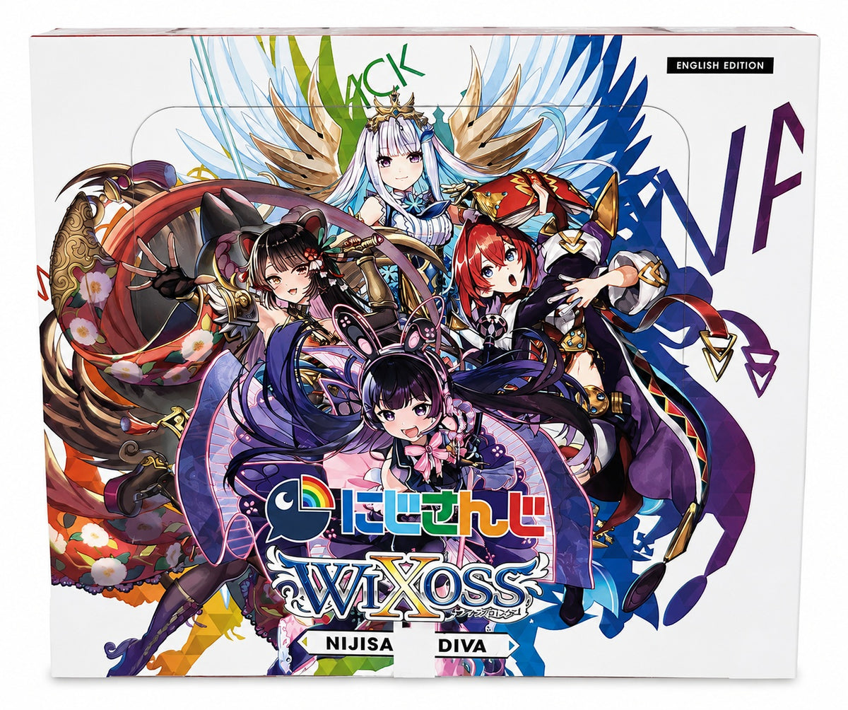 WIXOSS TCG Collaboration Booster NIJISANJI DIVA WXDi-CP01 English Edition Booster Box – 20 Packs, 8 Cards Per Pack