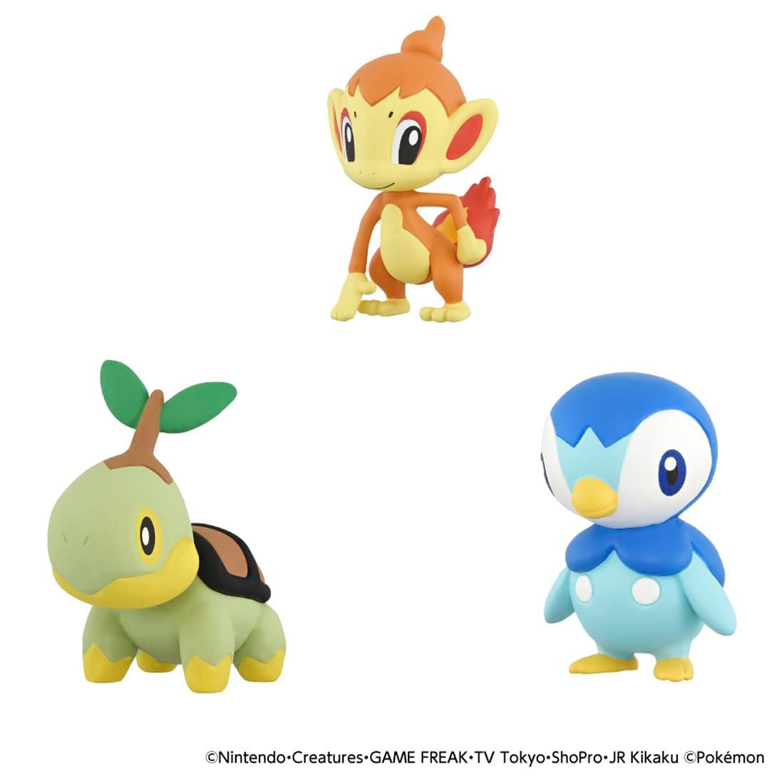 Takara Tomy Pokemon 30th Anniversary Moncolle Travel Set Sinnoh (Set of 3 Starters)