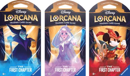 Disney Lorcana: The First Chapter Sleeved Booster Pack Art Bundle [Set of 3]