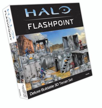 Halo: Flashpoint Tabletop Miniatures Game Expansion Deluxe Buildable 3D Terrain Set