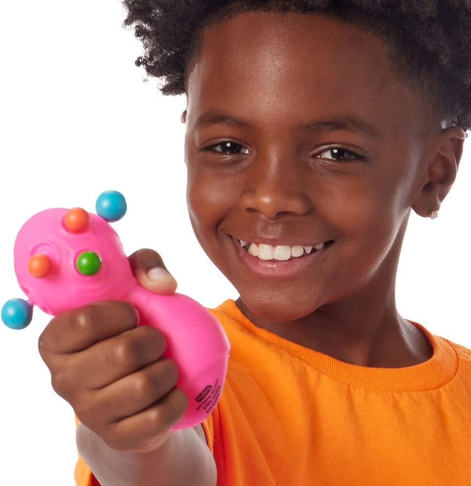 Schylling NeeDoh Panic Pete - Sensory Squeeze Toy - Popping Eyes, Ears & Nose - 4" Tall - Color May Vary (Pack of 1)