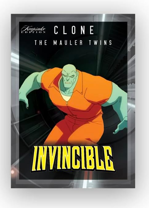 2025 Invincible Season 1 Keepsake Premiere Blaster: 8 Packs Per Box, One Guaranteed Relic, Chase Rare Autos and Patches