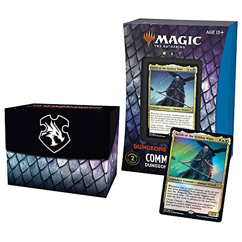 Magic: The Gathering Adventures in The Forgotten Realms Commander Deck  Dungeons of Death (White-Blue-Black)