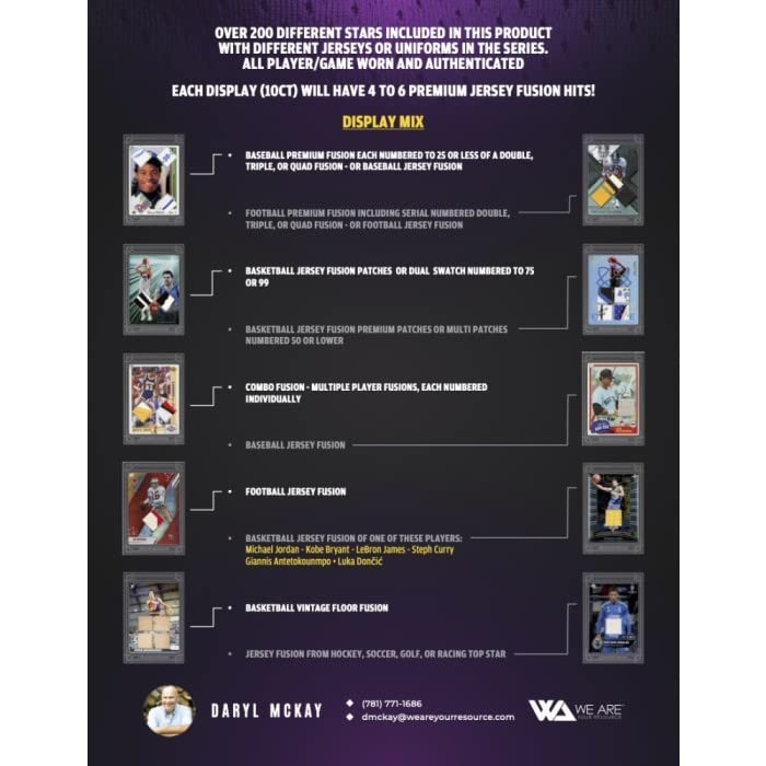 2023 Jersey Fusion All Sports Edition Series 2 Hobby Pack