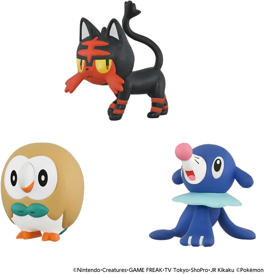Takara Tomy Pokemon 30th Anniversary Moncolle Travel Set Alola (Set of 3 Starters)