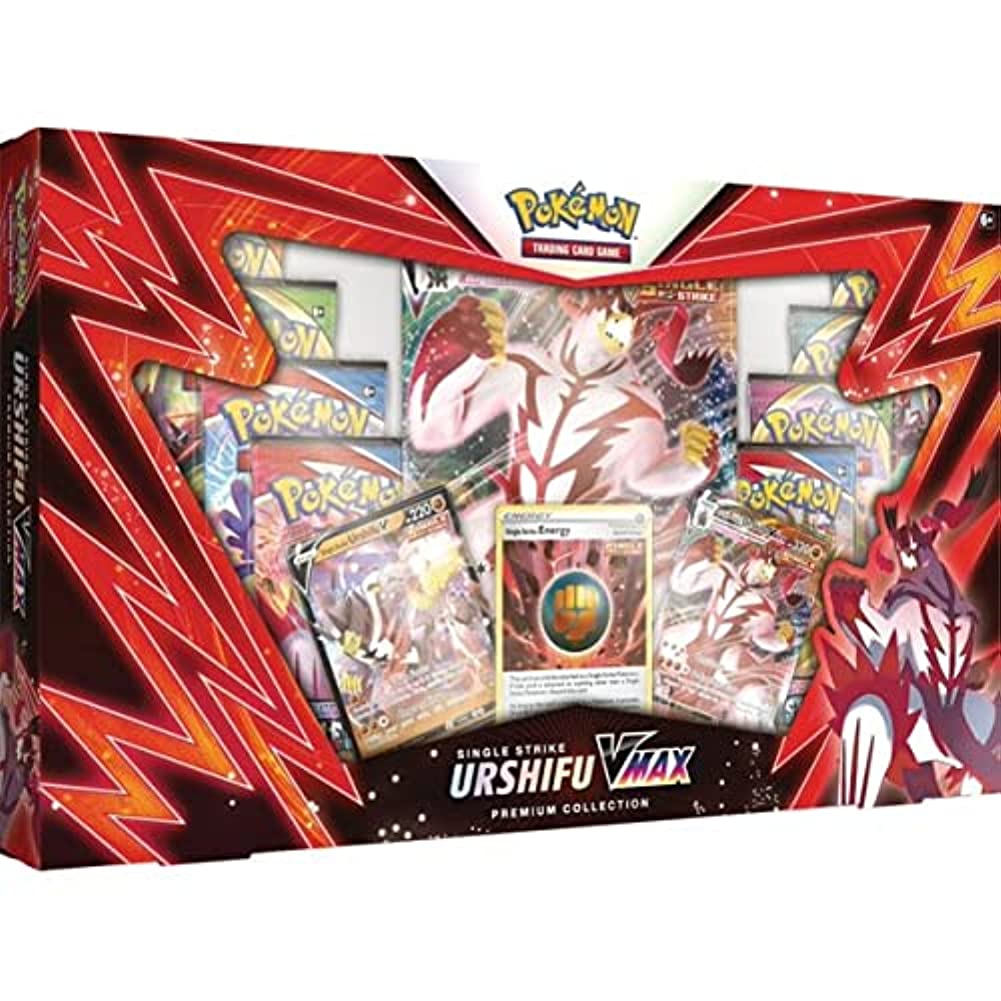 Pokemon | Urshifu Single Strike Vmax Premium Box | Card Game | Ages 6+ | 2 Players | 10+ Minutes Playing Time | Amazon Exclusive