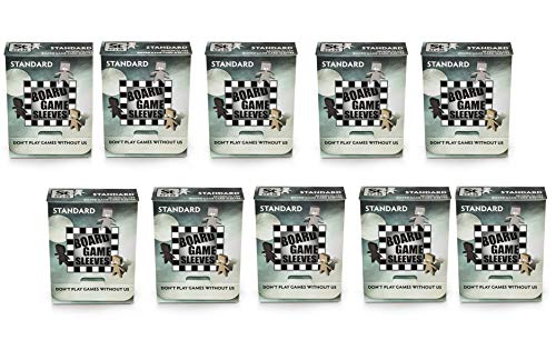 10 Packs Arcane Tinmen Non-Glare Board Game Sleeves 50 ct Standard Size Card Sleeves Display Case