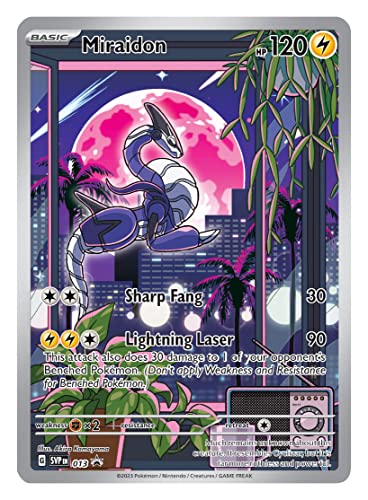 Pokemon TCG: Scarlet and Violet Elite Trainer Box - Miraidon Purple (1 Full Art Promo Card, 9 Boosters and Premium Accessories)