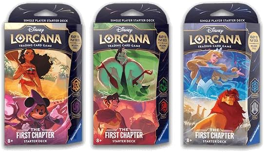 Starter Decks: Amber & Amethyst (Moana & Sorcerer Mickey), Emerald & Ruby (Cruella De Vil & Repunzel) and Sapphire & Steel (Cinderella & Mufasa) (3 Decks) for Lorcana TCG: The First Chapter