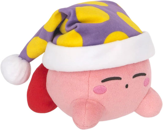 SAN-EI KP61 Kirby All Star Collection Sleep Kirby Plush Toy, Size S, Height 4.7 inches (12 cm)