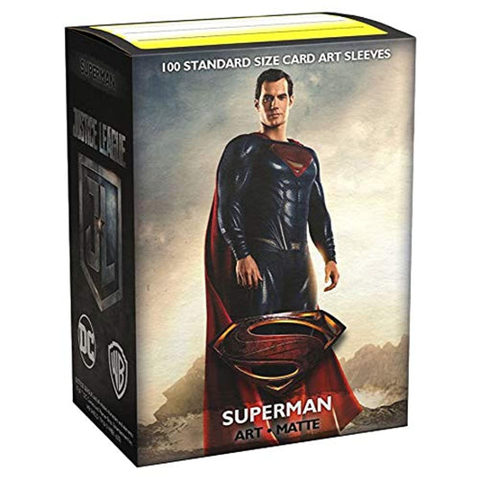 Dragon Shield Matte Art DC Justice League Superman Standard Size 100 ct Card Sleeves Individual Pack