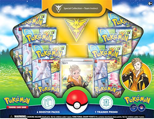 Pokemon TCG: GO Special Collection - Team Instinct (1 Foil Promo Card, 1 Deluxe pin & 6 Booster Packs)