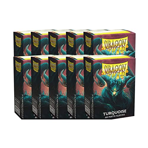 Arcane Tinmen Dragon Shield Standard Sleeves - Matte Turquoise (100ct)