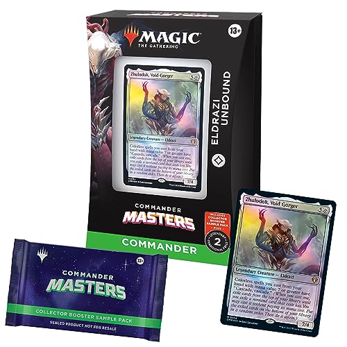 Magic: The Gathering Commander Masters Commander Deck - Eldrazi Unbound (100-Card Deck, 2-Card Collector Booster Sample Pack + Accessories)
…