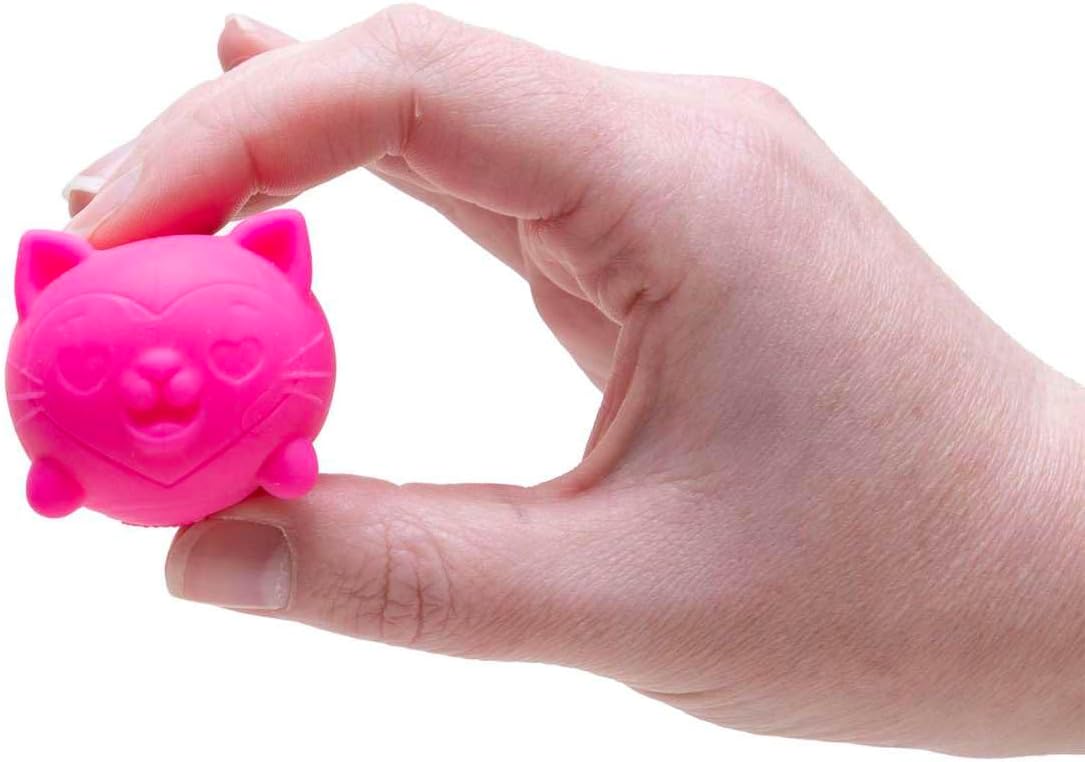 Schylling NeeDoh Cool Kitten Teenie Needoh 4 Pack - Sensory Squeeze Toy - 1.5" in Diameter - Colors May Vary