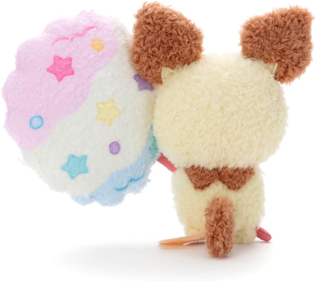 Takara Tomy Pokepiece Plush (Sweets Ver.) Pichu Plush Toy Width: Approx. 7.5 inches (19 cm)