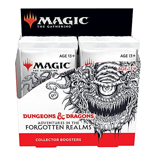 Magic: The Gathering Adventures in the Forgotten Realms Collector Booster Box | 12 Packs (180 Magic Cards)