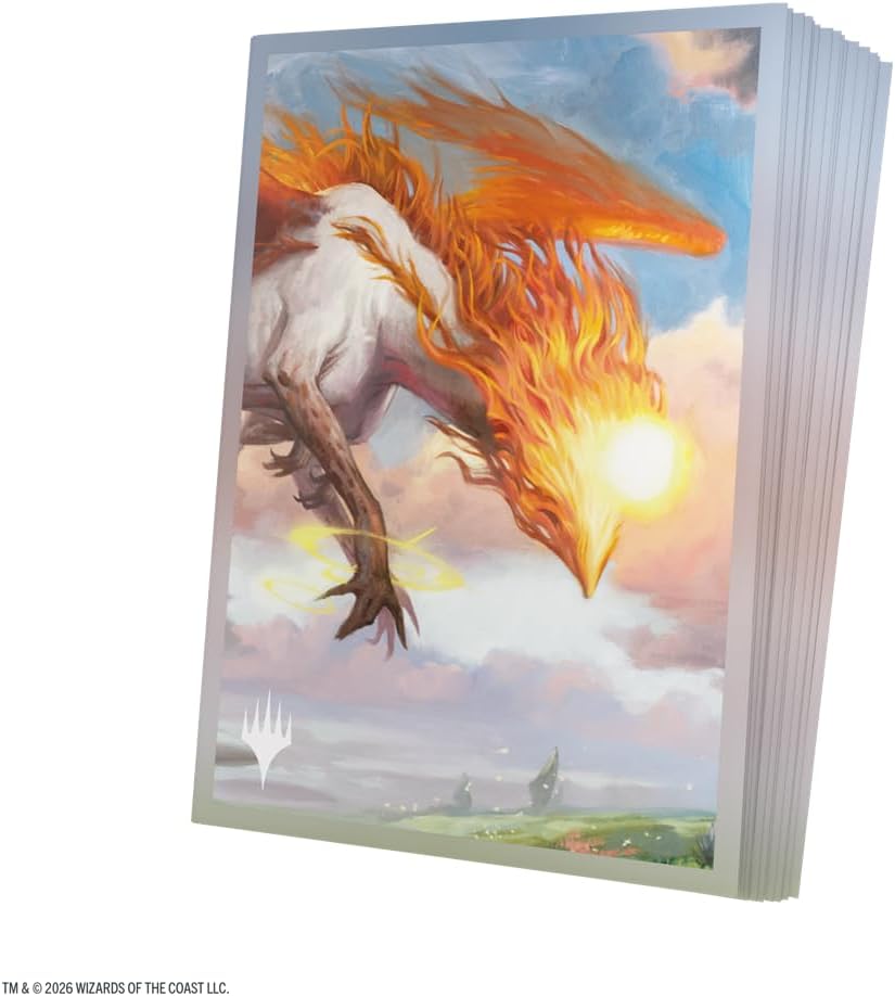 Gamegenic Magic: The Gathering Lorwyn Eclipsed Premium Art Sleeves - Eirdu, Carrier of Dawn Design, 105 Textured Matte Sleeves, Smooth Shuffle & Card Protection, Full-Color, Acid-Free, PVC-Free