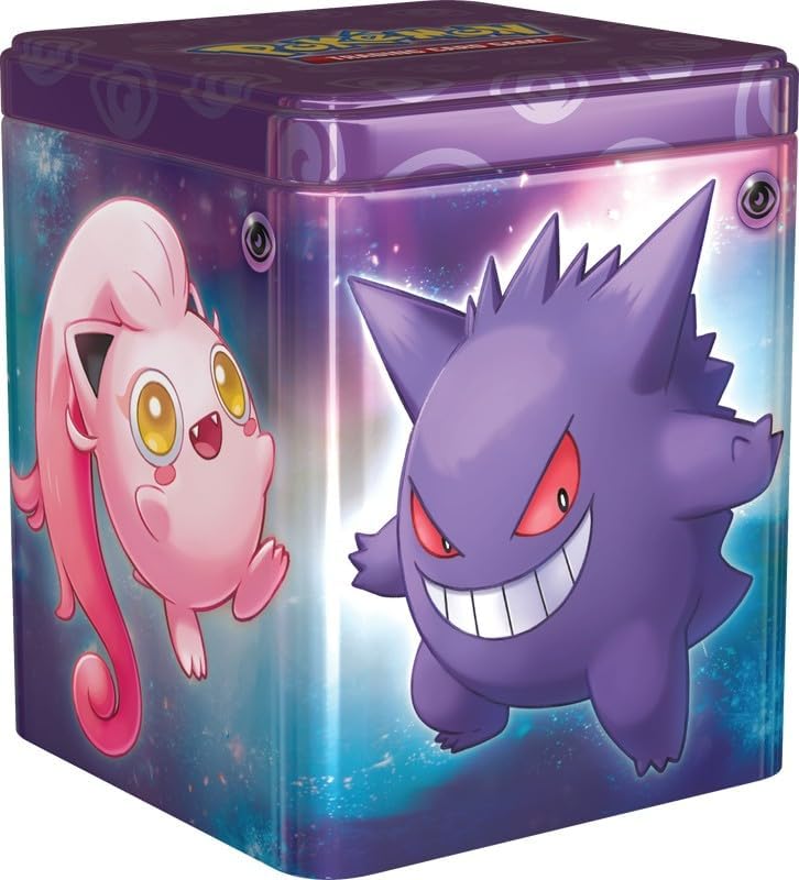 Pokemon TCG: 2024 Stacking Tin Psychic - 3 Packs, 2 Stickers