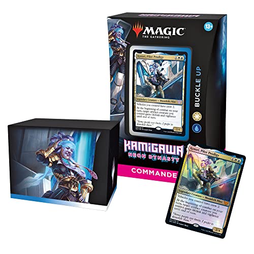 Magic: The Gathering Kamigawa: Neon Dynasty Commander Deck  Buckle Up (White-Blue)