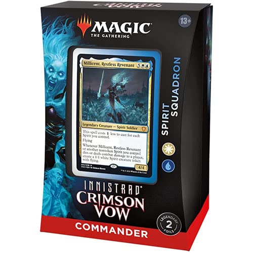 Magnalube-G Magic: The Gathering Innistrad: Crimson Vow Commander Deck – Spirit Squadron (White-Blue)
…