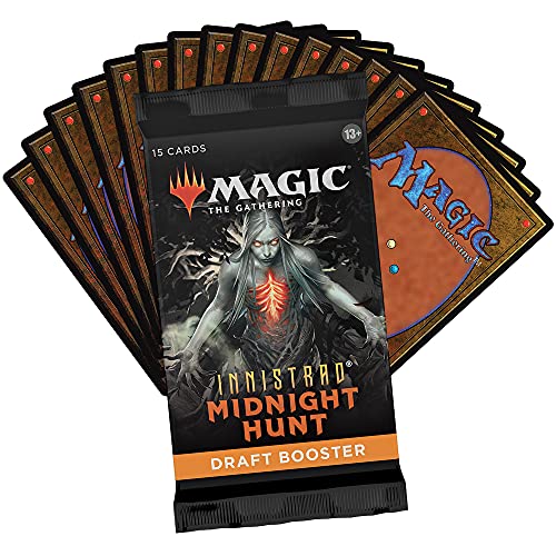 Magic: The Gathering Innistrad: Midnight Hunt Draft Booster Box | 36 Packs (540 Magic Cards)