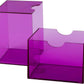 Dragon Shield Strongbox Deck Box Clear Purple, Holds 100+ Double Sleeved Cards, Acrylic TCG Storage Case, Vacuum Seal Closure, Stackable, Display Lid, 83.5 x 106 x 75.5 mm