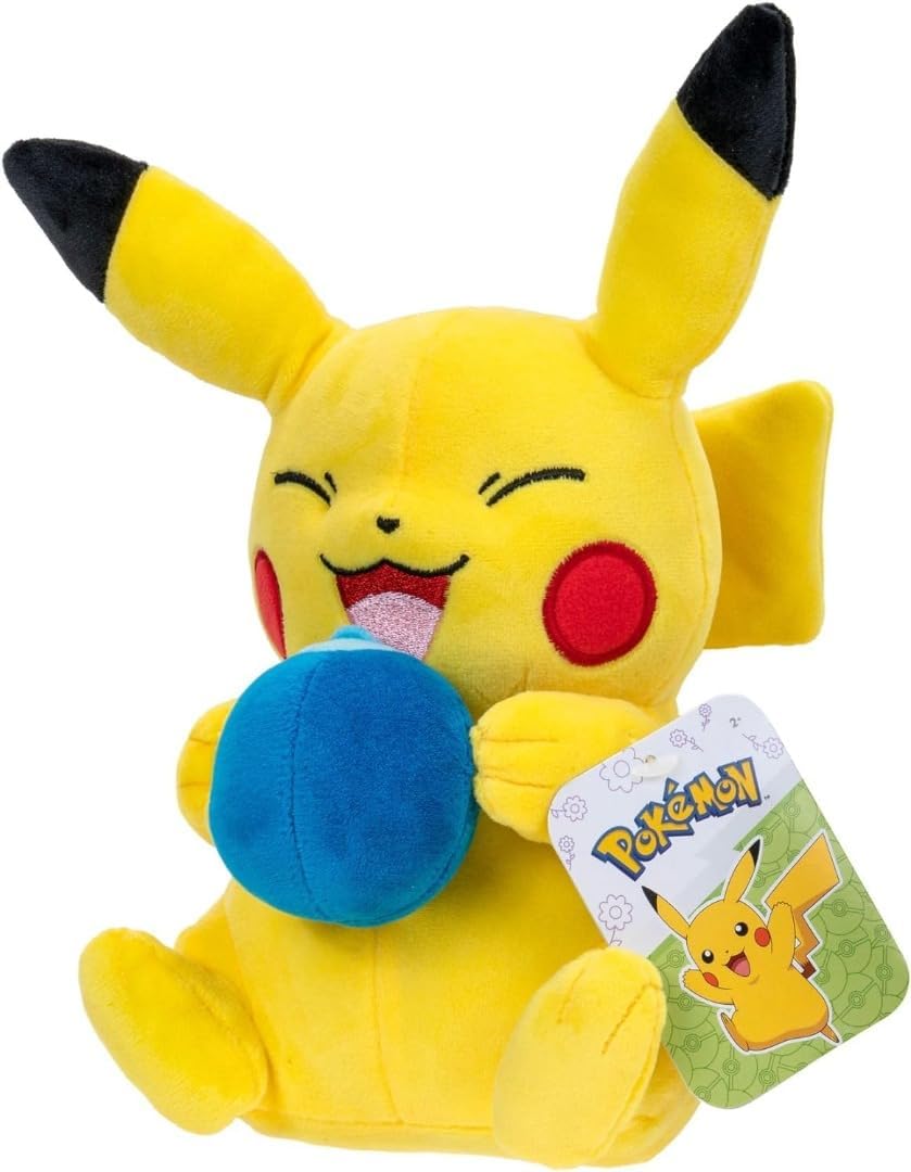 Pokemon Plush Pikachu with Oran Berry - 20 cm