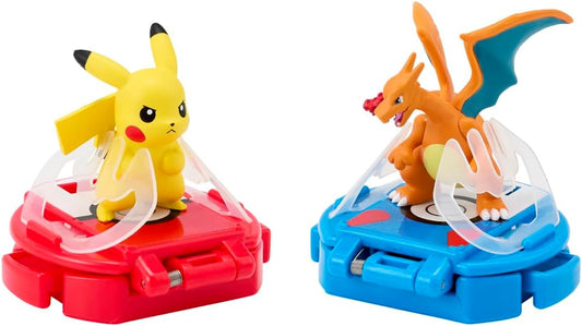 Pokemon Center Original Moncolle Battle Set Pikachu VS Charizard Figure Plastic Model