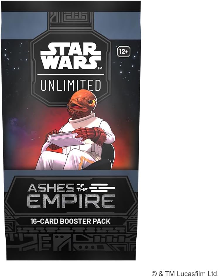 Asmodee Star Wars: Unlimited TCG Ashes of the Empire Booster Display - 24 Booster Packs Trading Card Game Expansion Featuring Battle of Endor Characters, Ages 12+, 2+ Players, 20 Minute Playtime