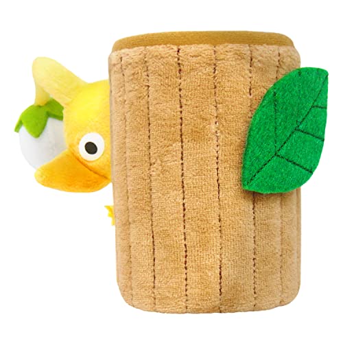 Sanei Boeki PKZ03 Pikmin Plush Goods, Yellow Pikmin Accessory Holder, Wood