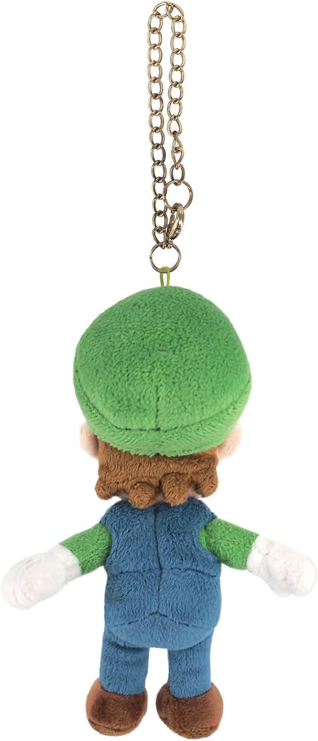 Sanei Boeki MM02 Super Mario All Star Collection Luigi Mascot, W3.5 x D2.8 x Height 6.1 inches (9 x 7 x 15.5 cm), Plush Mascot