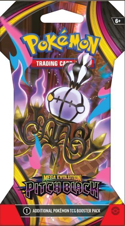 Pokemon TCG: Mega Evolution Pitch Black Sleeved Booster Pack Lot - 8 Packs