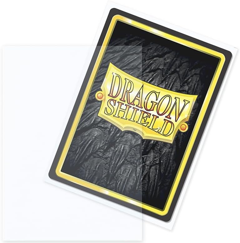 Dragon Shield Sleeves – Dragon Shield Matte Clear: Outer Sleeves 100 CT - MTG Card Sleeves are Smooth & Tough - Compatible with Pokemon & Magic The Gathering Cards