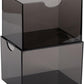 Dragon Shield Strongbox Deck Box Clear Black, Holds 100+ Double Sleeved Cards, Acrylic TCG Storage Case, Vacuum Seal Closure, Stackable, Display Lid, 83.5 x 106 x 75.5 mm