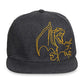 Pokemon Center Charizard Charcoal Flat-Bill Hat (One Size-Adult)