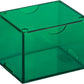 Dragon Shield Strongbox Deck Box Clear Green, Holds 100+ Double Sleeved Cards, Acrylic TCG Storage Case, Vacuum Seal Closure, Stackable, Display Lid, 83.5 x 106 x 75.5 mm