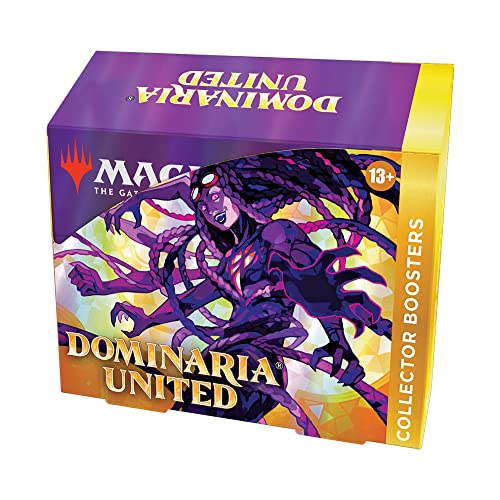 Magic: The Gathering Dominaria United Collector Booster Box | 12 Packs + Box Topper Card (181 Magic Cards)